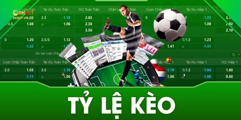 tỷ lệ kèo 8kbet